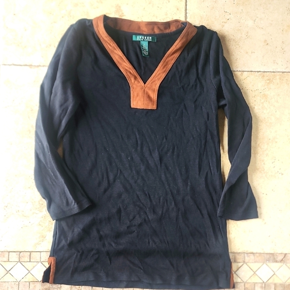 Lauren Ralph Lauren V Neck Top